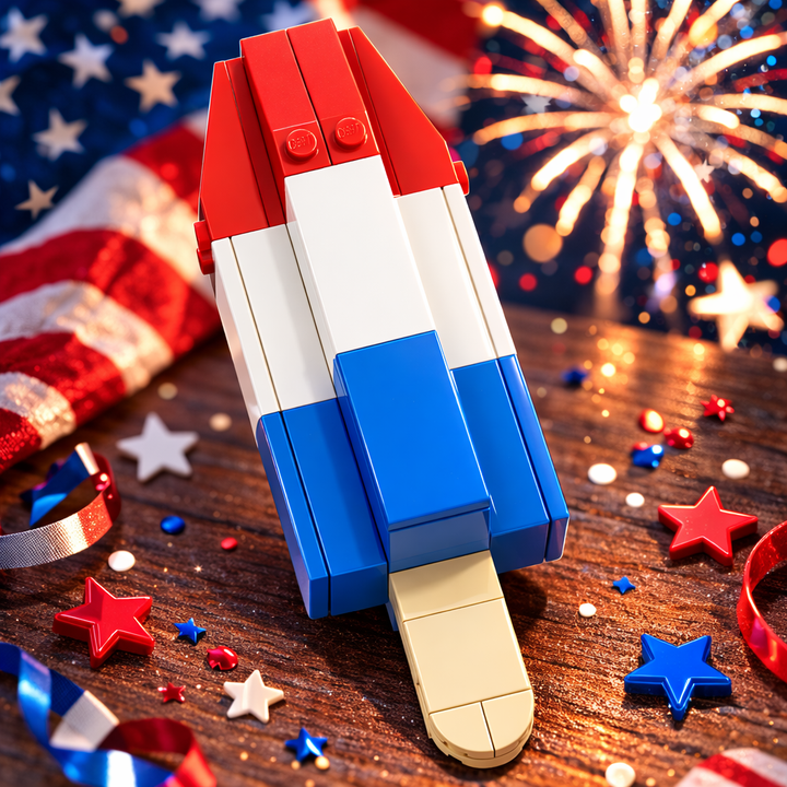 Liberty Popsicle (4th of July Fun!) Building Set for Lego