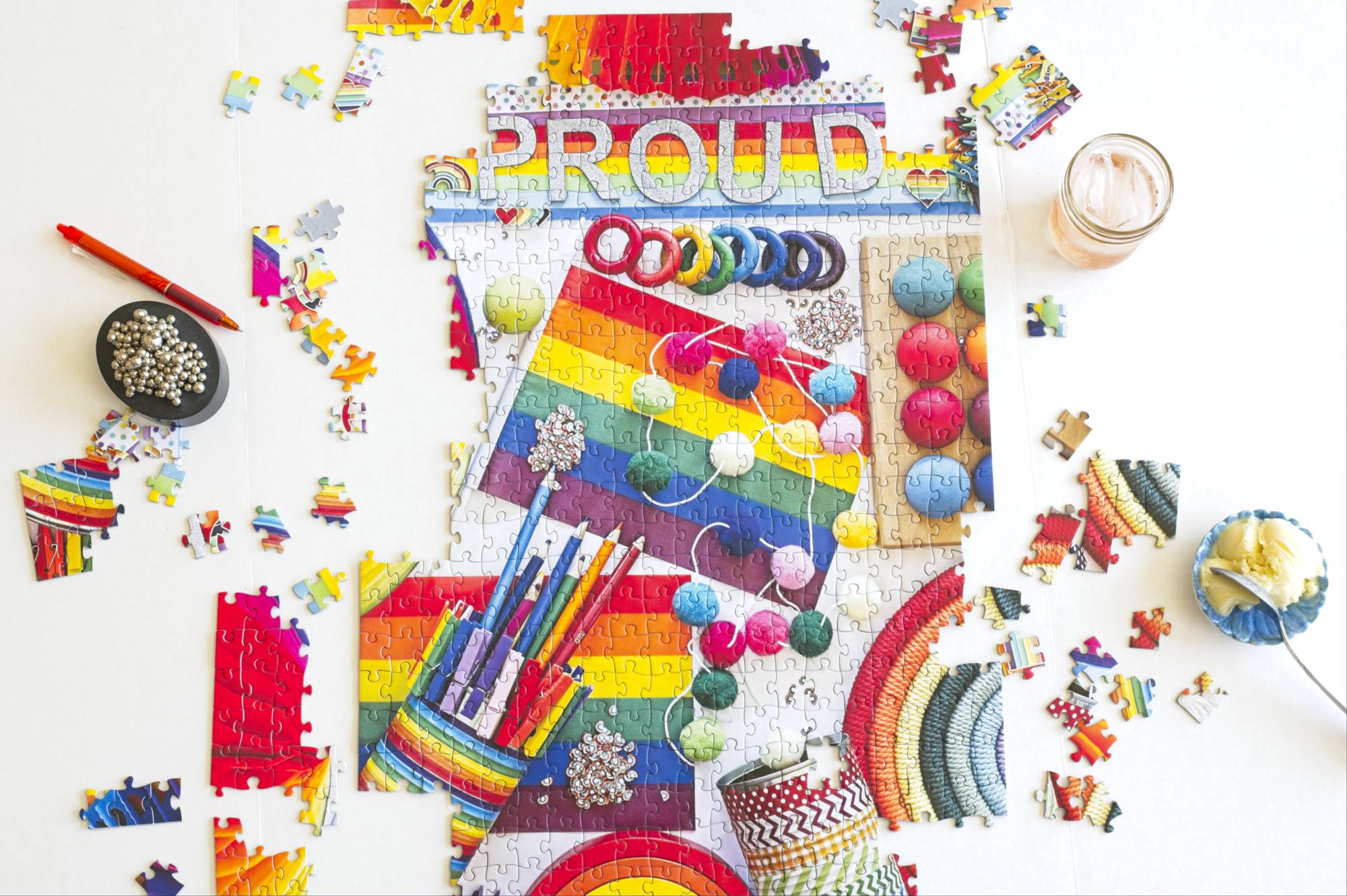 Proud Puzzle by DeAnna Tibbs 500 Piece LGBTQIA+ Art Jigsaw Celebrating Pride and Oakland Community 5