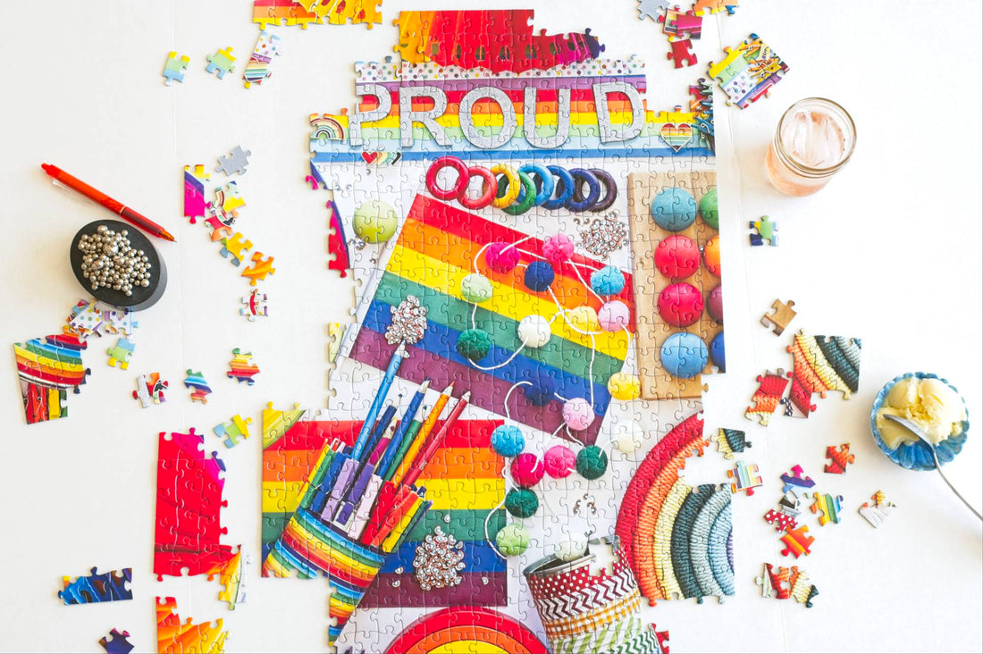 Proud Puzzle by DeAnna Tibbs 500 Piece LGBTQIA+ Art Jigsaw Celebrating Pride and Oakland Community 5