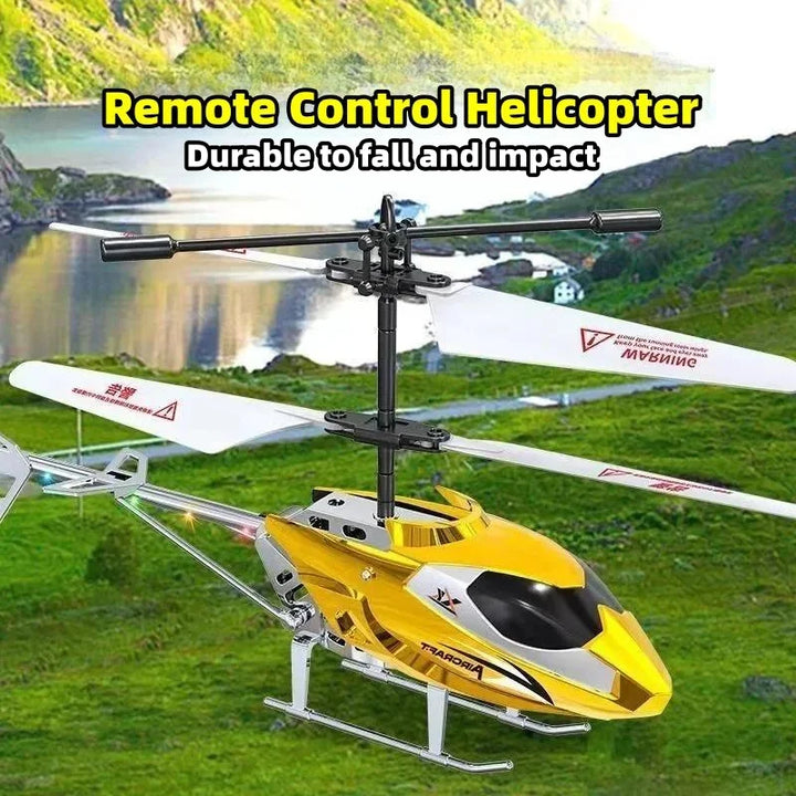 3.5-channel RC helicopter with LED lights designed for beginner pilots