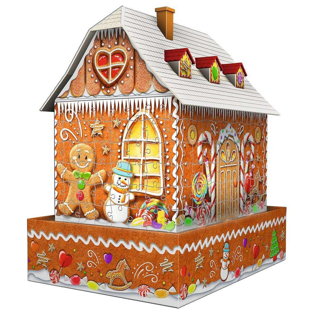 Light-Up Gingerbread House 257 Piece 3D Jigsaw Puzzle Ravensburger 2