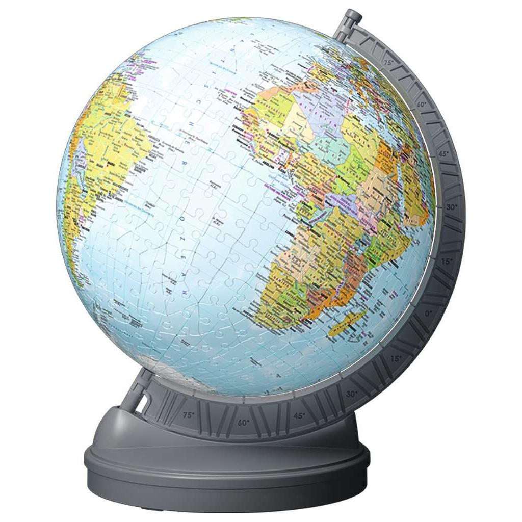 Light-Up Globe with Stand 548 Piece 3D Jigsaw Puzzle Ravensburger 2