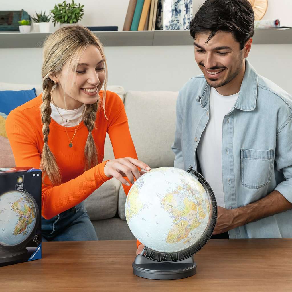 Light-Up Globe with Stand 548 Piece 3D Jigsaw Puzzle Ravensburger 6