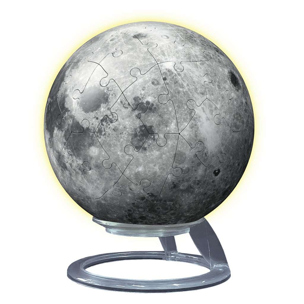 Rompecabezas 3D de 74 piezas de la Luna iluminada de Ravensburger