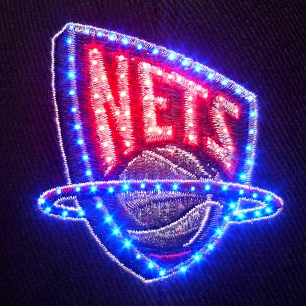 New Jersey Nets Flashing Fiber Optic Cap 2