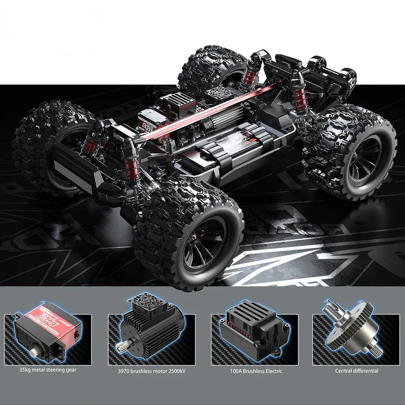 Lightning Fast MJX Hyper Go 10208 1/10 Brushless RC Drift Truck-3