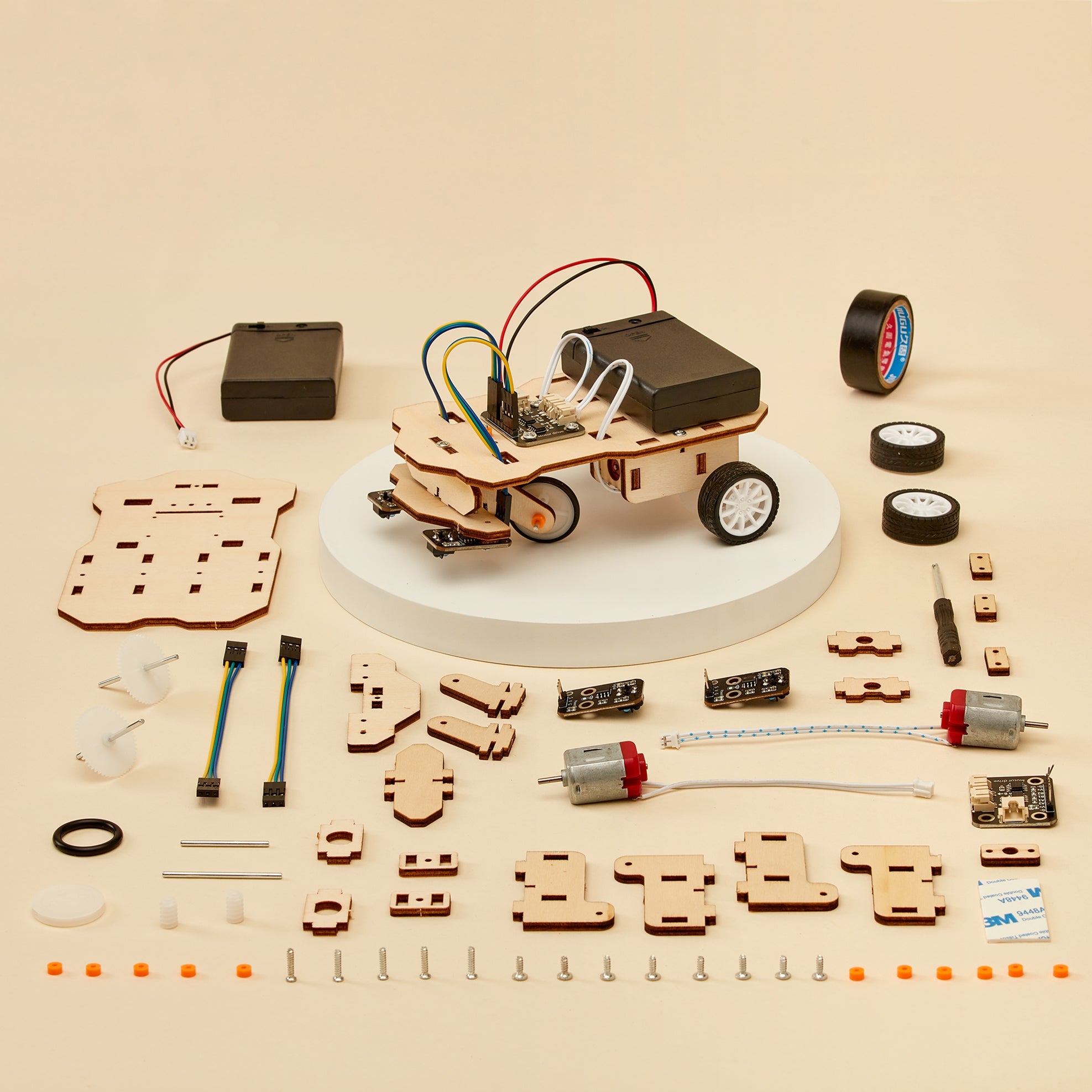Line Follower Robot DIY Kit, Educational STEM Toy 3