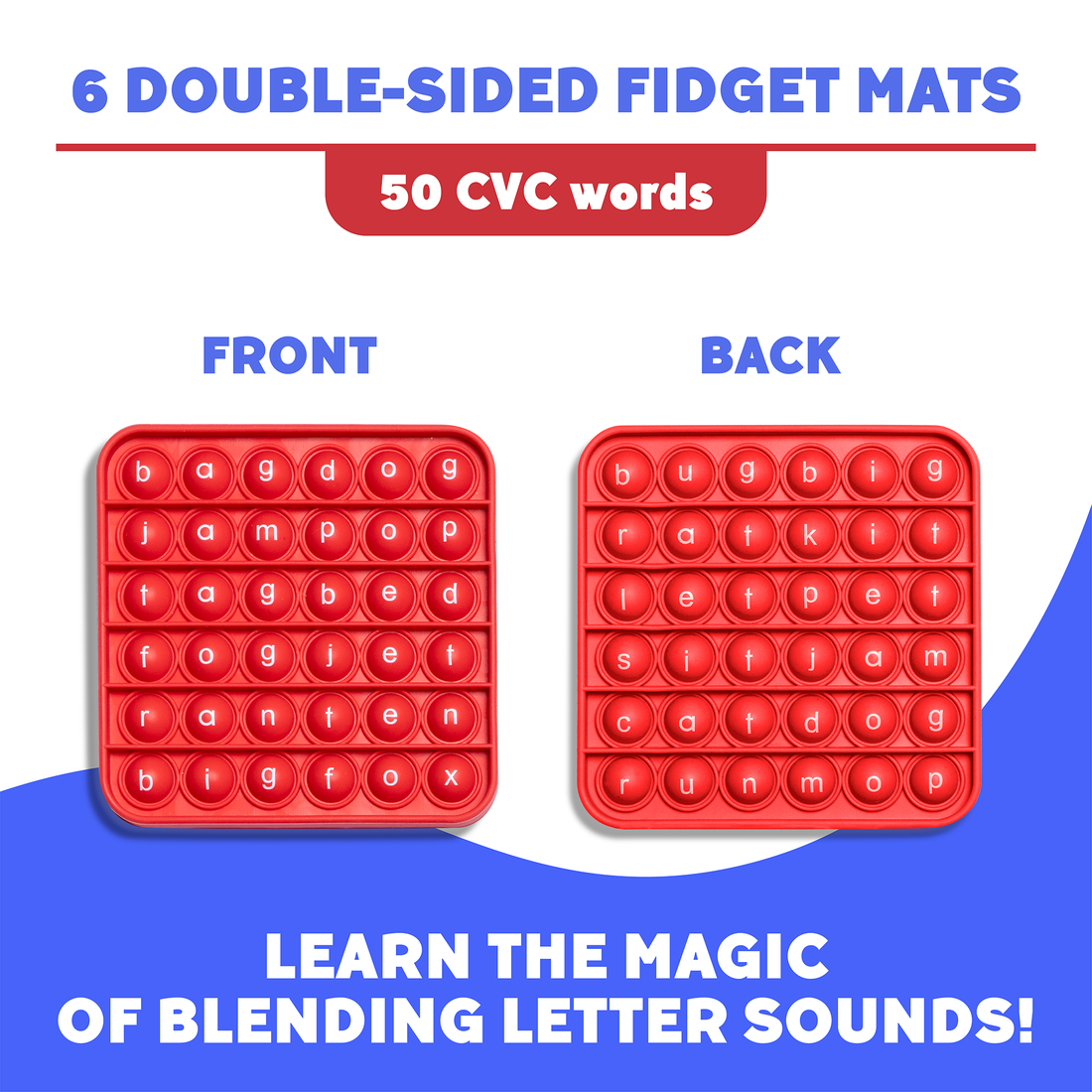 6 Extra CVC Fidget Mats (Word Pop) 4