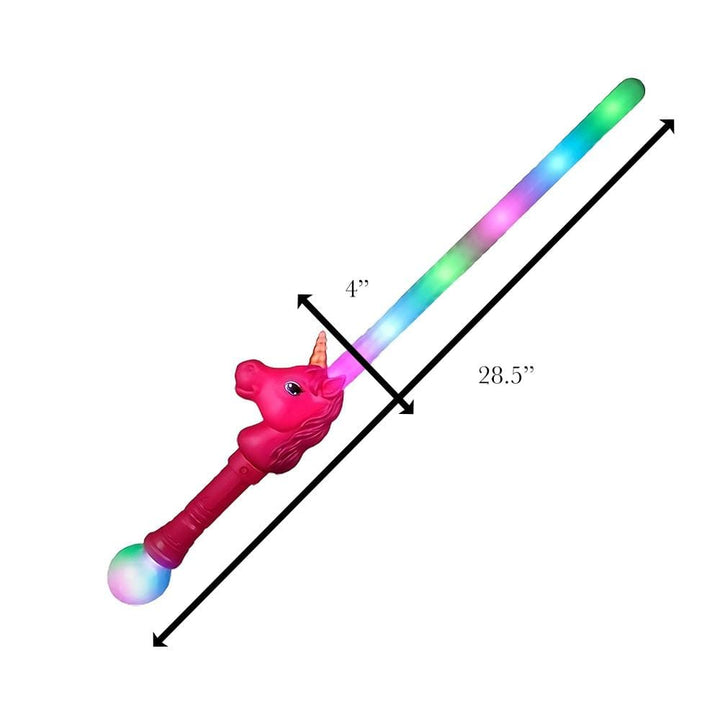 Light Up Multicolored Unicorn Sword with Prism Ball