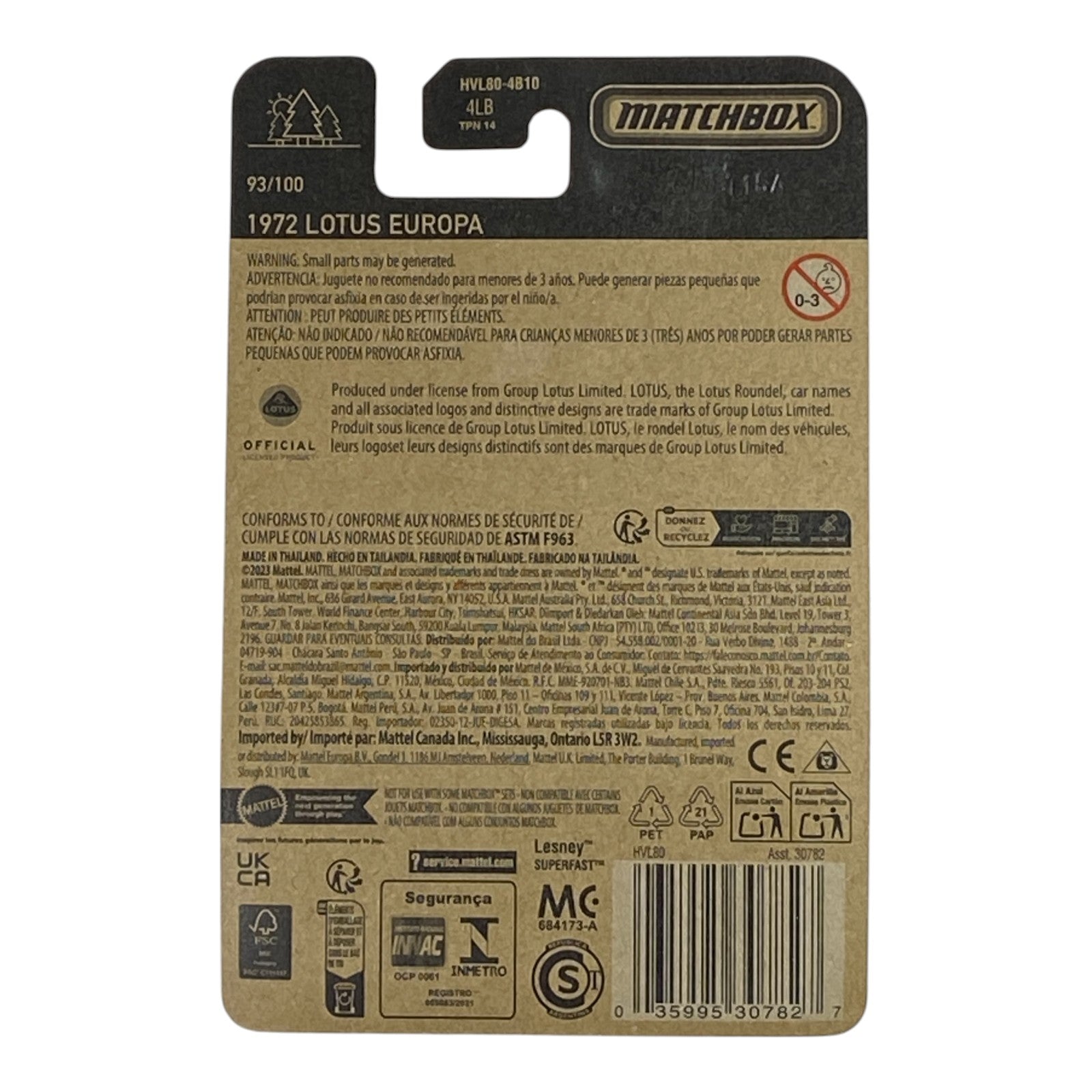 Matchbox 1972 Lotus Europa - Matchbox Series 93/100 2
