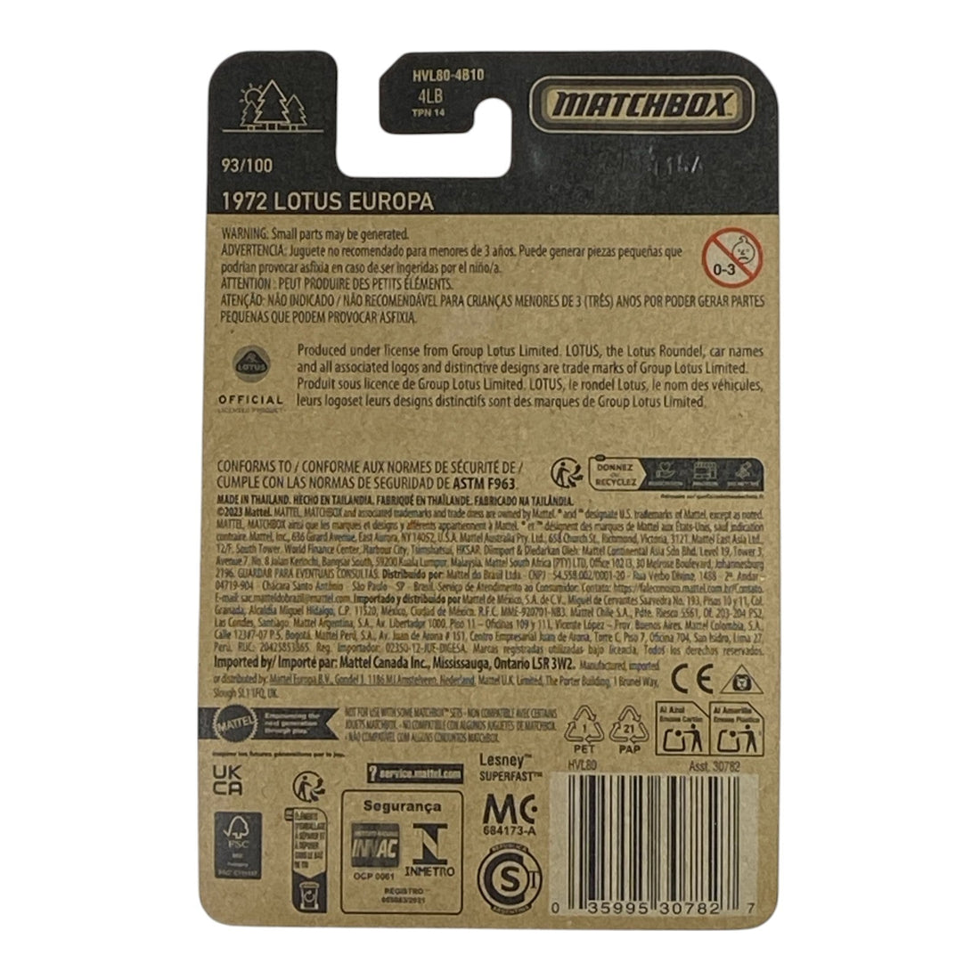 Matchbox 1972 Lotus Europa - Matchbox Series 93/100 2