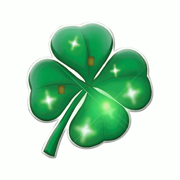 Four Leaf Clover Flashing Body Light Lapel Pins