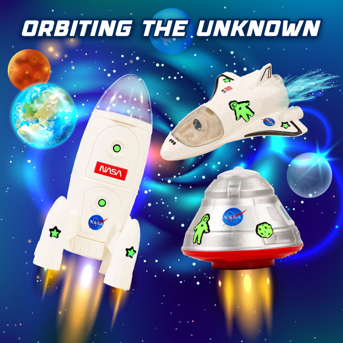 Lunar Loop NASA Space Tracks Playset 225 Pieces by USA Toyz 4