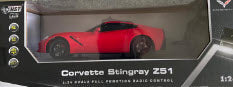 HST LUX Licensed Remote Control Car 1:24 Scale by HST Corvette Stingray Z51 Red
