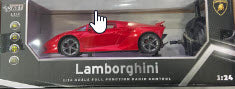 HST LUX Licensed Remote Control Car 1:24 Scale by HST Lamborghini Red