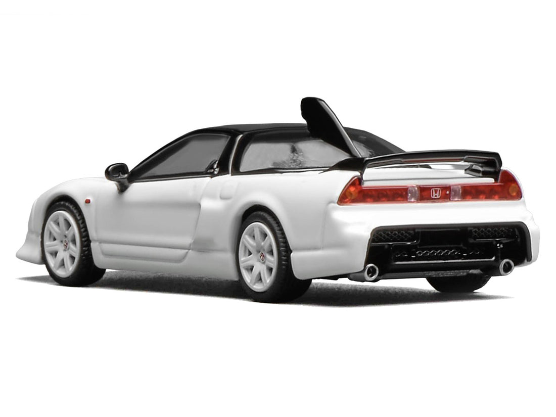 Honda NSX-R GT RHD (Right Hand Drive) Championship White with Black Top "Intern 64" Series 1/64 Diecast Model Car by MotorHelix-2