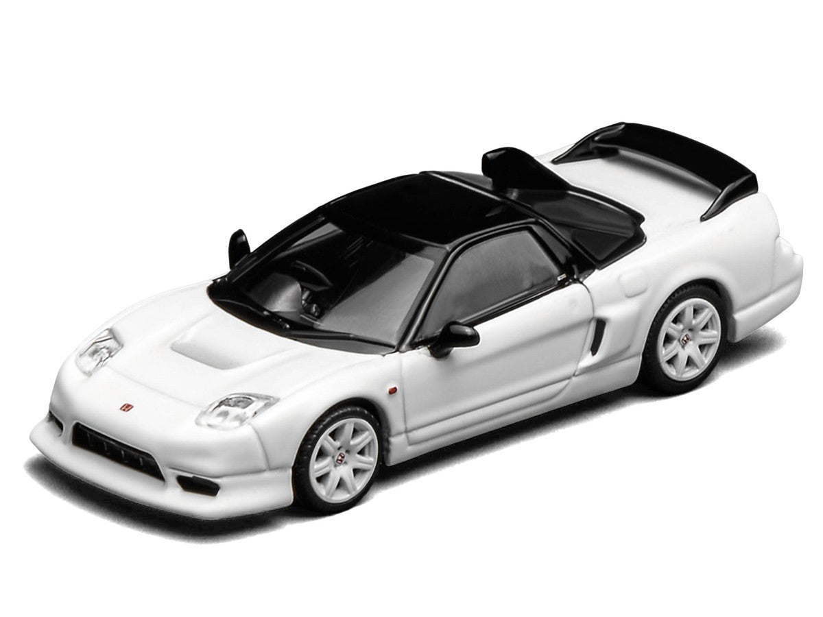 Honda NSX-R GT RHD (Right Hand Drive) Championship White with Black Top "Intern 64" Series 1/64 Diecast Model Car by MotorHelix-3