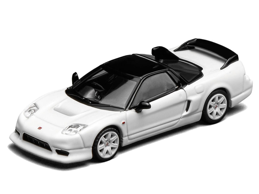 Honda NSX-R GT RHD (Right Hand Drive) Championship White with Black Top "Intern 64" Series 1/64 Diecast Model Car by MotorHelix-3