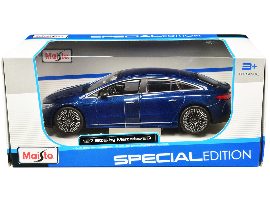 Mercedes-Benz EQS Blue Metallic "Special Edition" Series 1/27 Diecast Model Car by Maisto-0