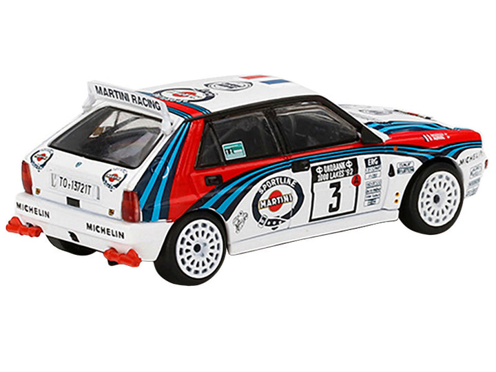 Lancia Delta HF Integrale Evoluzione #3 Didier Auriol - Bernard Occelli Winner "Rally 1000 Lakes" (1992) 1/64 Diecast Model Car by Mini GT-1