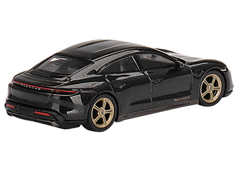 Porsche Taycan Turbo S Volcano Gray Metallic Limited Edition to 1800 pieces Worldwide 1/64 Diecast Model Car by Mini GT-2