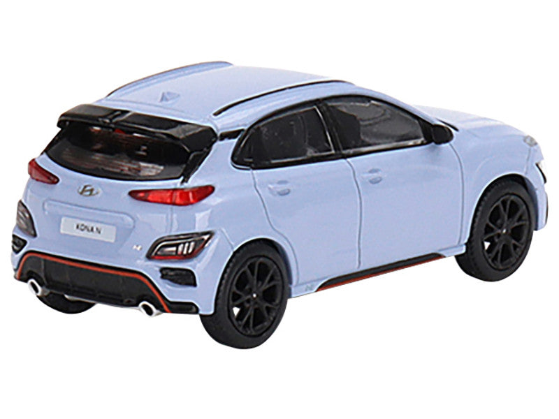 Hyundai Kona N Performance Light Blue Limited Edition to 1800 pieces Worldwide 1/64 Diecast Model Car by Mini GT-2