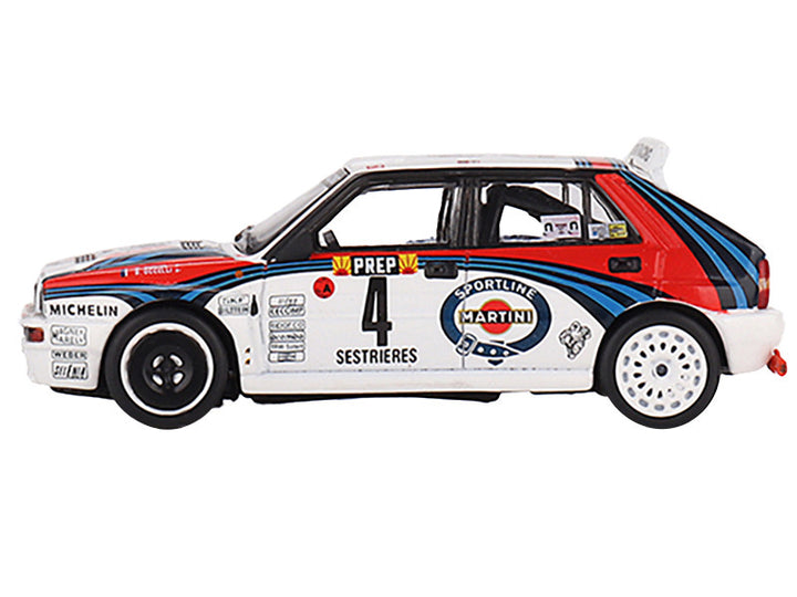 Lancia Delta HF Integrale Evoluzione #4 Didier Auriol - Bernard Occelli "Martini Racing" Winner "Rally MonteCarlo" (1992) Limited Edition to 1440 pieces Worldwide 1/64 Diecast Model Car by Mini GT-1