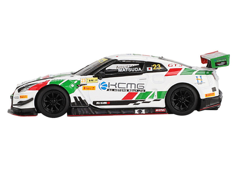 Nissan GT-R NISMO GT3 #23 Tsugio Matsuda "KCMG" "FIA GT World Cup Macau" (2018) Limited Edition 1/64 Diecast Model Car by Mini GT-0