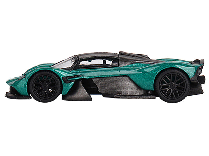 Aston Martin Valkyrie Racing Green Metallic Limited Edition to 3960 pieces Worldwide 1/64 Diecast Model Car by Mini GT-0