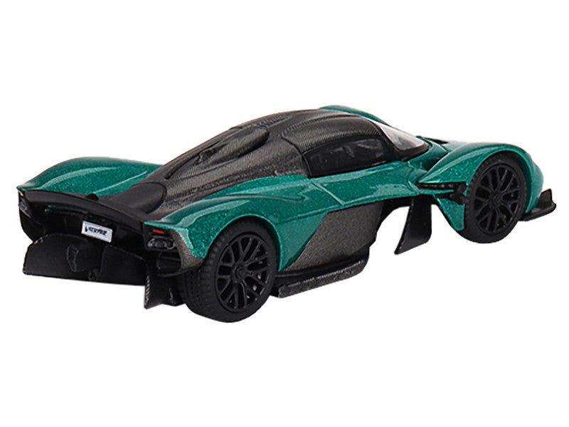 Aston Martin Valkyrie Racing Green Metallic Limited Edition to 3960 pieces Worldwide 1/64 Diecast Model Car by Mini GT-1