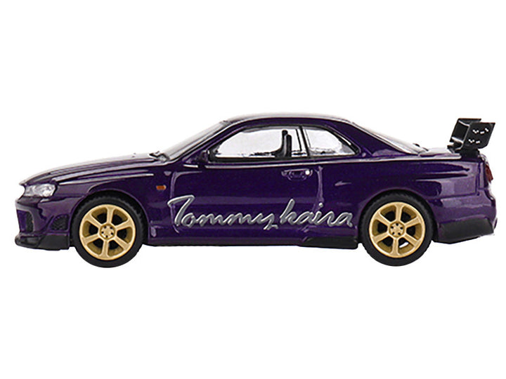 Nissan Skyline GT-R (R34) RHD (Right Hand Drive) "Tommykaira R-z" Midnight Purple Metallic Limited Edition to 8400 pieces Worldwide 1/64 Diecast Model Car by Mini GT-1