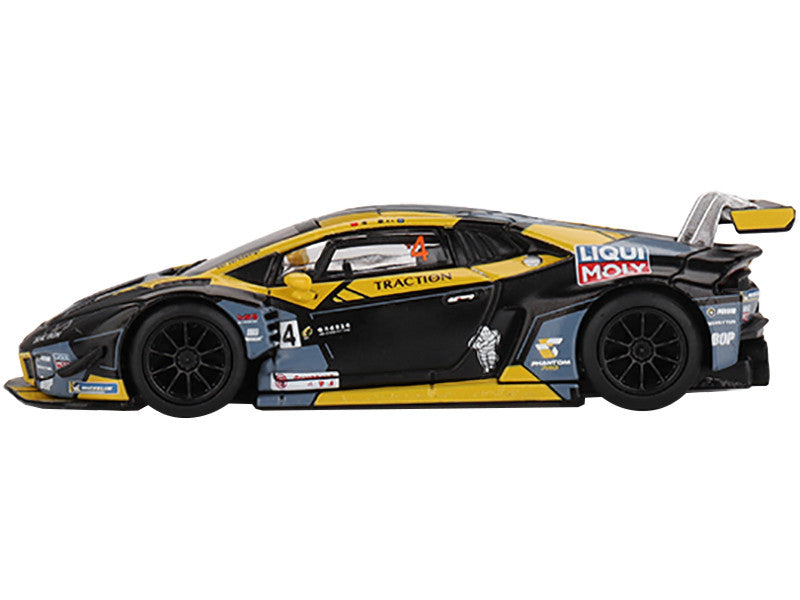 Lamborghini Huracan GT3 EVO #4 Kang Ling "Phantom Pro Racing" 3rd Place "Macau GP-Macau GT Cup" (2022) Limited Edition to 5400 pieces Worldwide 1/64 Diecast Model Car by Mini GT-1