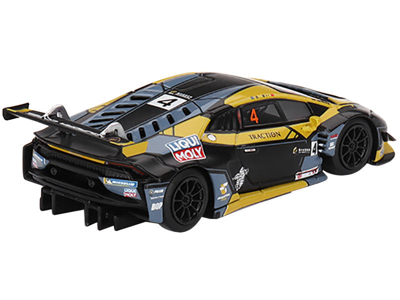 Lamborghini Huracan GT3 EVO #4 Kang Ling "Phantom Pro Racing" 3rd Place "Macau GP-Macau GT Cup" (2022) Limited Edition to 5400 pieces Worldwide 1/64 Diecast Model Car by Mini GT-2