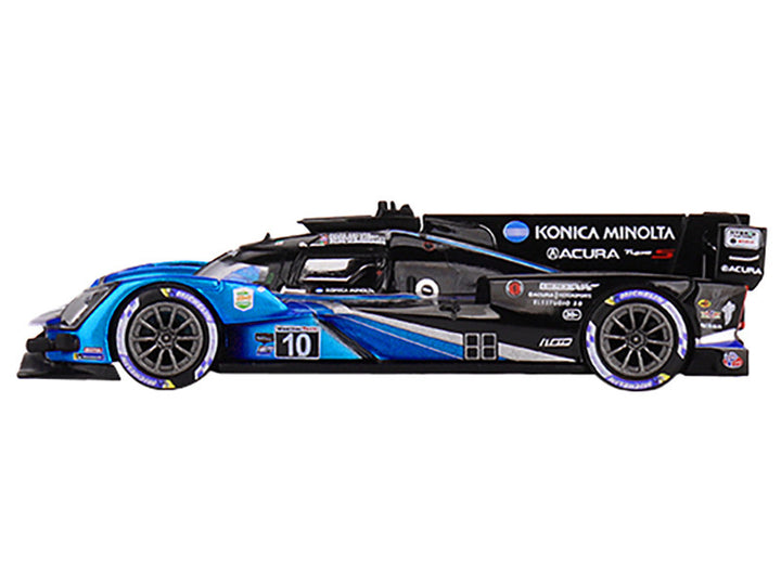 Acura ARX-06 #10 Filipe Albuquerque - Louis Deletraz - Brendon Hartley - Ricky Taylor "Wayne Taylor Racing with Andretti Autosport" IMSA GTP 2nd Place "24 Hours of Daytona" (2023) Limited Edition 1/64 Diecast Model Car by Mini GT-1