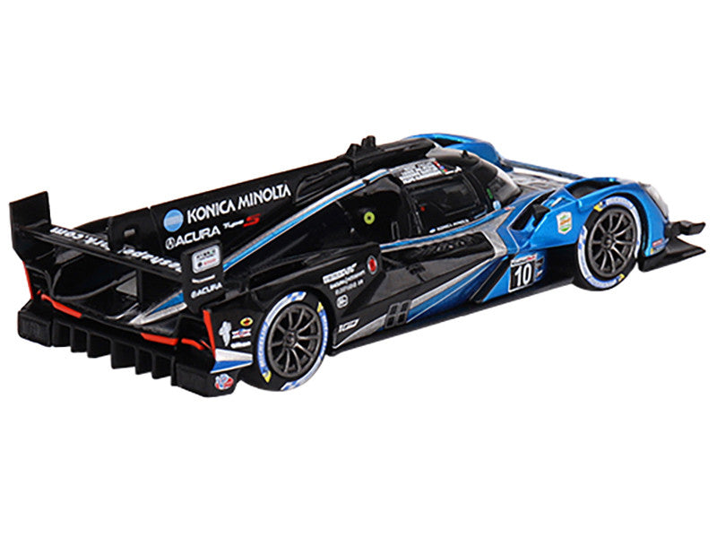 Acura ARX-06 #10 Filipe Albuquerque - Louis Deletraz - Brendon Hartley - Ricky Taylor "Wayne Taylor Racing with Andretti Autosport" IMSA GTP 2nd Place "24 Hours of Daytona" (2023) Limited Edition 1/64 Diecast Model Car by Mini GT-2