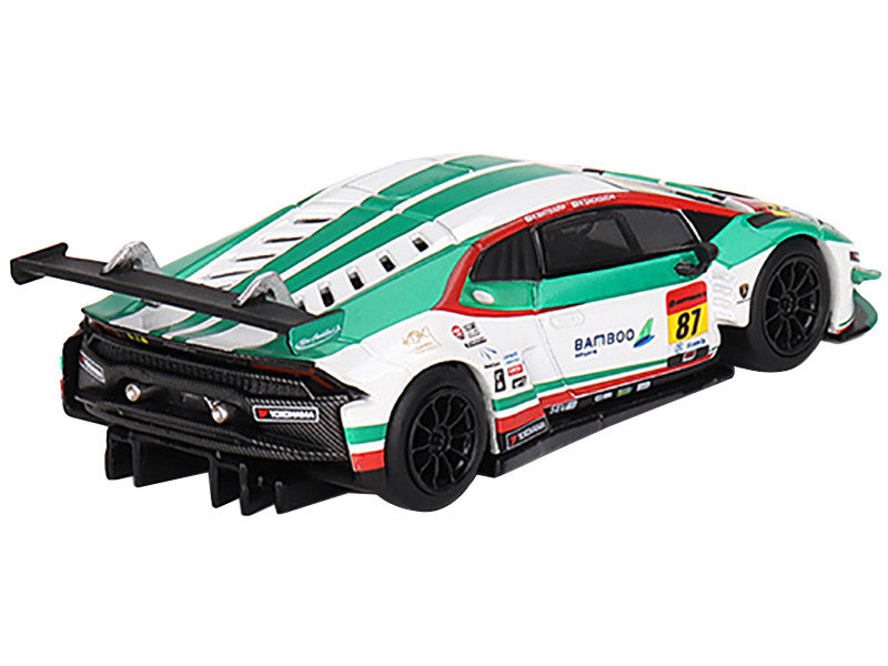 Lamborghini Huracan GT3 EVO #87 Kosuke Matsuura - Natsu Sakaguchi "Bamboo Airways - JLOC" "Super GT Series" (2023) Limited Edition 1/64 Diecast Model Car by Mini GT-2