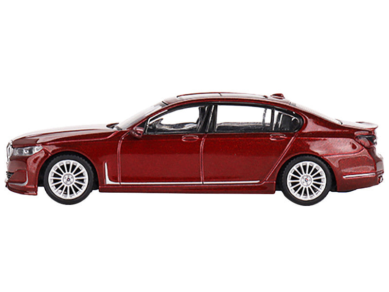 BMW Alpina B7 xDrive Aventurin Dark Red with Sunroof Limited Edition to 1800 pieces Worldwide 1/64 Diecast Model Car by Mini GT-1