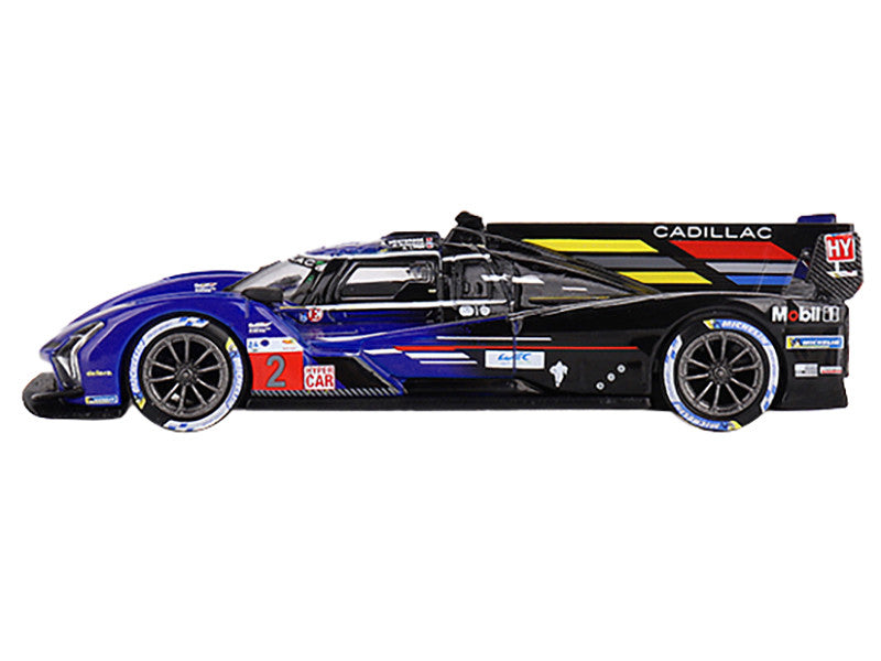 Cadillac V-Series.R #2 Earl Bamber - Alex Lynn - Richard Westbrook "Cadillac Racing" 3rd Place "24 Hours of Le Mans" (2023) Limited Edition to 5400 pieces Worldwide 1/64 Diecast Model Car by Mini GT-0