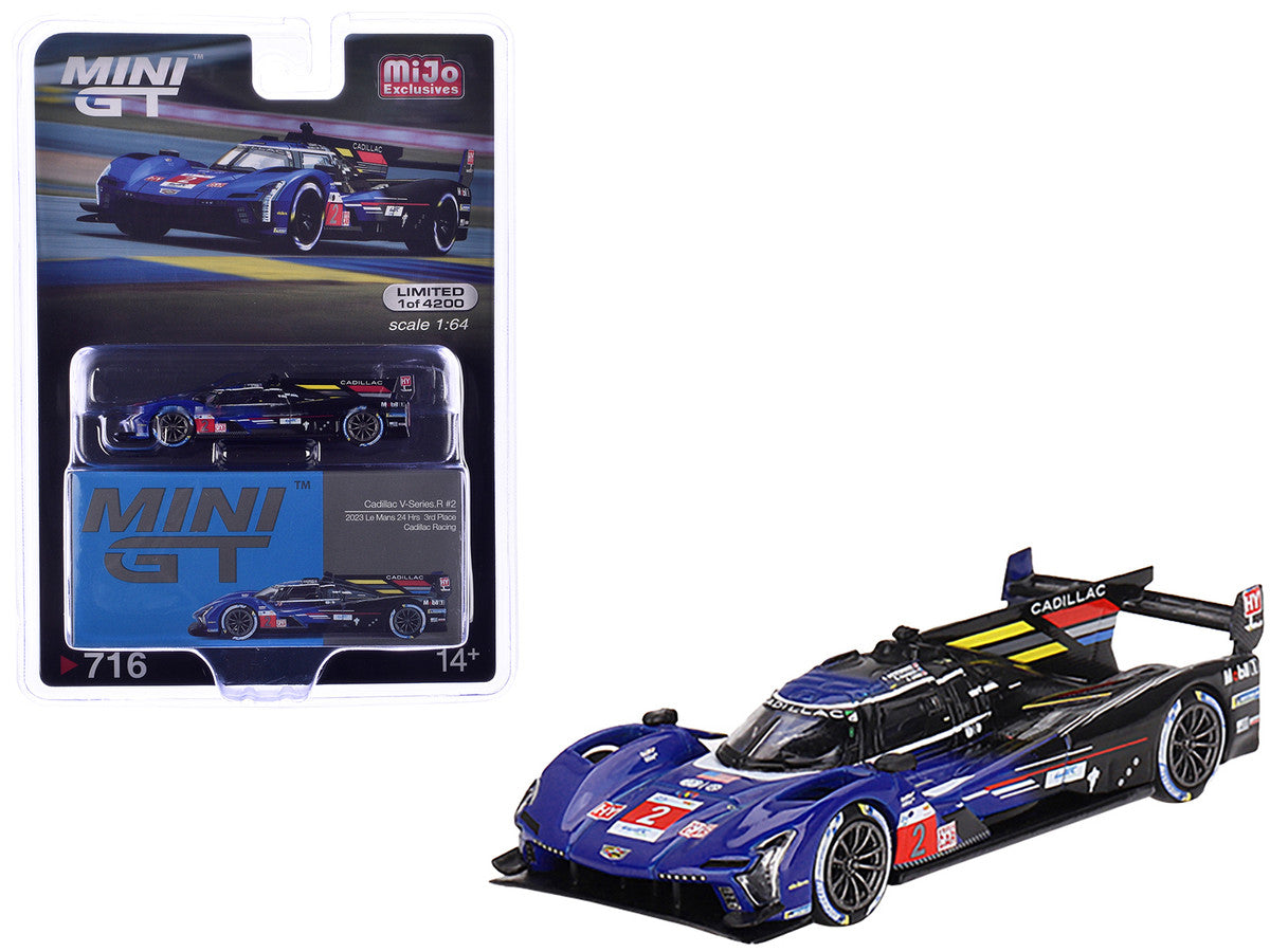 Cadillac V-Series.R #2 Earl Bamber - Alex Lynn - Richard Westbrook "Cadillac Racing" 3rd Place "24 Hours of Le Mans" (2023) Limited Edition to 5400 pieces Worldwide 1/64 Diecast Model Car by Mini GT-3