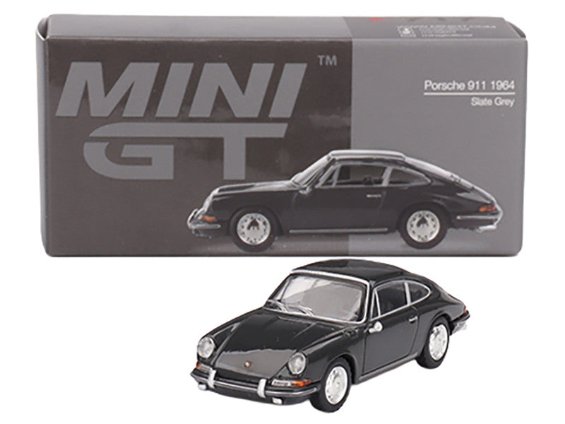 1964 Porsche 911 Slate Gray Limited Edition 1/64 Diecast Model Car by Mini GT-2