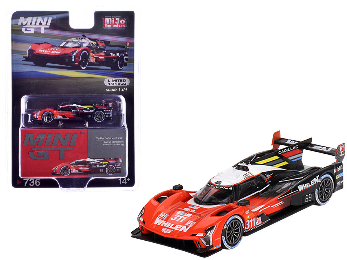 Cadillac V-Series.R #311 Jack Aitken - Pipo Derani - Alexander Sims "Action Express Racing" "24 Hours of Le Mans" (2023) Limited Edition to 4800 pieces Worldwide 1/64 Diecast Model Car by Mini GT-2