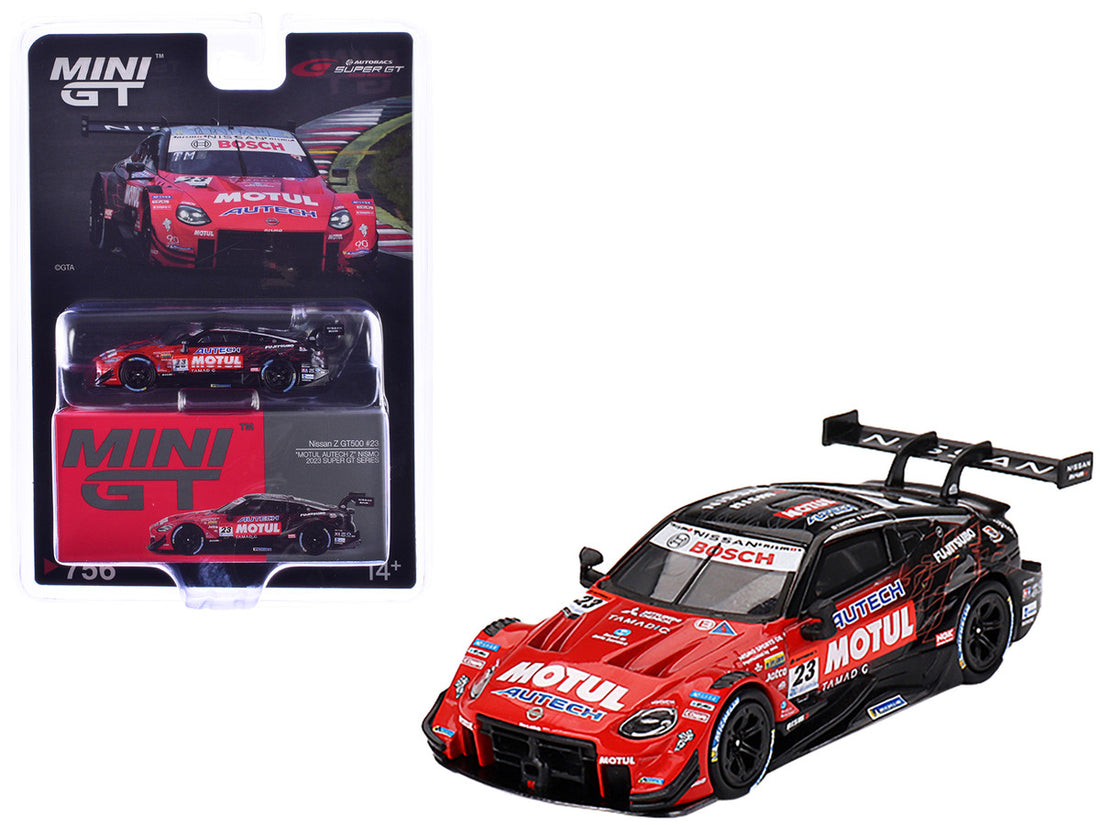 Nissan Z GT500 #23 Tsugio Matsuda - Ronnie Quintarelli "NISMO" "Super GT Series" (2023) Limited Edition 1/64 Diecast Model Car by Mini GT-2