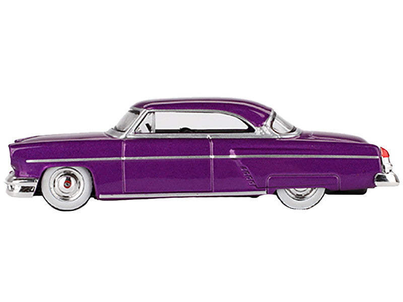 1954 Lincoln Capri Hot Rod Purple Metallic Limited Edition to 3600 pieces Worldwide 1/64 Diecast Model Car by Mini GT-0