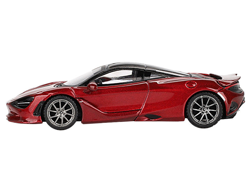 McLaren 750S Amaranth Red Metallic with Black Top Limited Edition to 5040 pieces Worldwide 1/64 Diecast Model Car by Mini GT-0