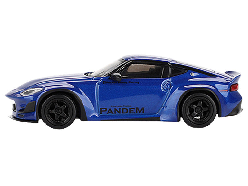 Nissan Z "Pandem" Seiran Blue Metallic Limited Edition to 4800 pieces Worldwide 1/64 Diecast Model Car by Mini GT-0