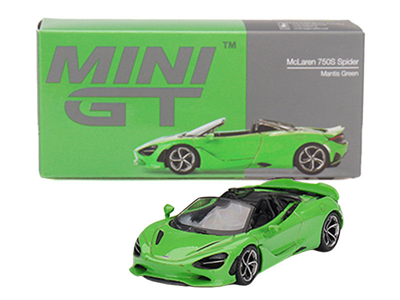 McLaren 750S Spider Mantis Green Limited Edition 1/64 Diecast Model Car by Mini GT-2