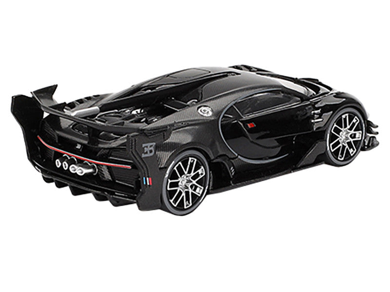 Bugatti Vision Gran Turismo Black and Carbon Limited Edition 1/64 Diecast Model Car by Mini GT-0