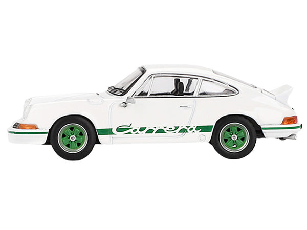Porsche 911 Carrera RS 2.7 Grand Prix White with Green