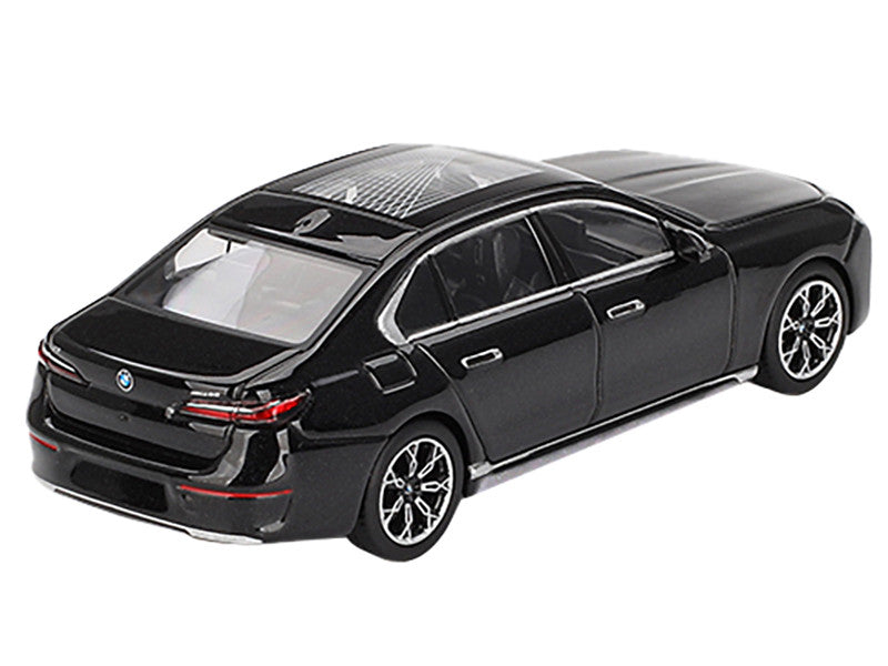 BMW i7 xDrive60 Black Sapphire Limited Edition 1/64 Diecast Model Car by Mini GT-0