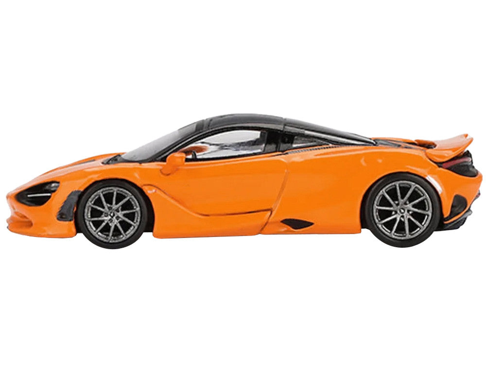 McLaren 750S McLaren Orange with Black Top Limited Edition 1/64 Diecast Model Car by Mini GT-0